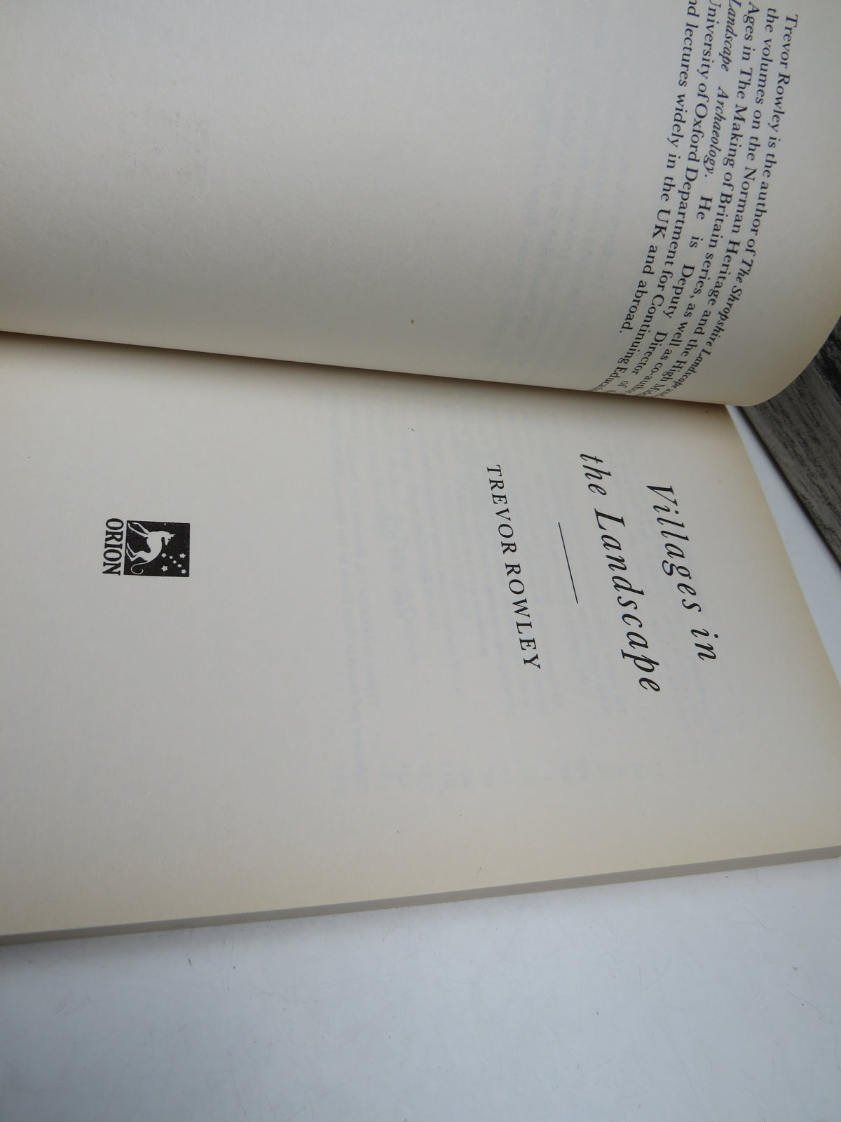 Villages In The Landscape By Trevor Rowley 1978