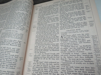 Large Antique Pulpit Bible The Holy Bible Containing The Old and New Testaments