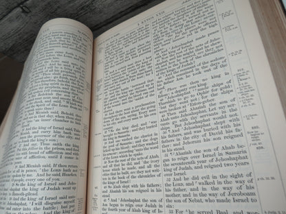 Large Antique Pulpit Bible The Holy Bible Containing The Old and New Testaments