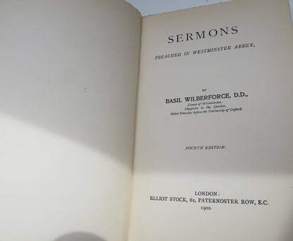 Sermons Preached In Westminster Abbey By Basil Wilberforce 1900 book image 4