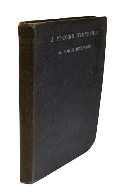 A Modern Symposium By G.Lowes Dickinson 1906 book front cover