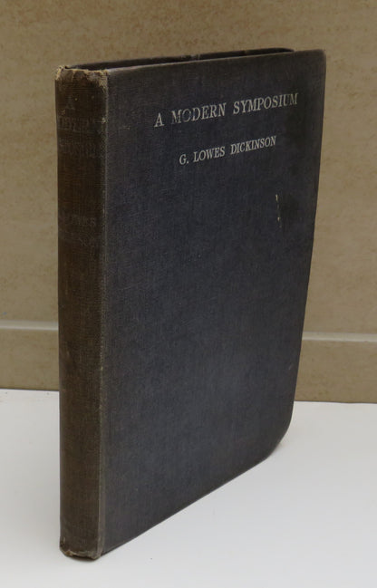 A Modern Symposium By G.Lowes Dickinson 1906 book image 2