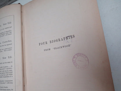 Four Biographies From 'Blackwood' Jane Taylor, Hannah More, Elizabeth Fry, Mary Somerville By L.B. Walford 1888