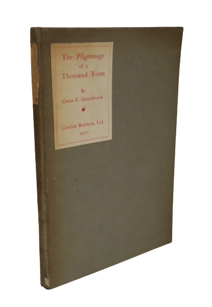 The Pilgrimage of a Thousand Years By Owen F. Grazebrook 1920 book front cover