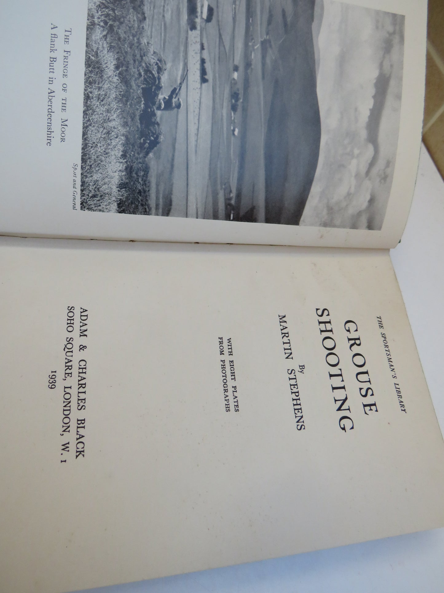 Grouse Shooting By Martin Stephens 1939 The Sportsman's Library