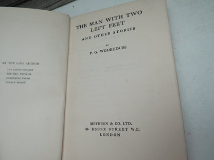 The Man With Two Left Feet and Other Stories By P.G. Wodehouse 1922