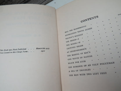 The Man With Two Left Feet and Other Stories By P.G. Wodehouse 1922