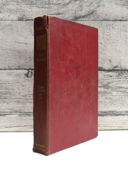 Rossetti By Arthur C. Benson 1904 "English Men of Letters"