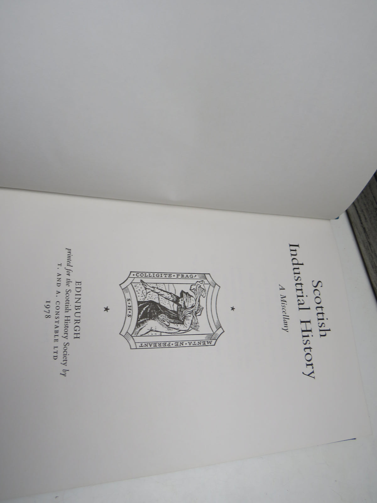 Scottish Industrial History A Miscellany 1978