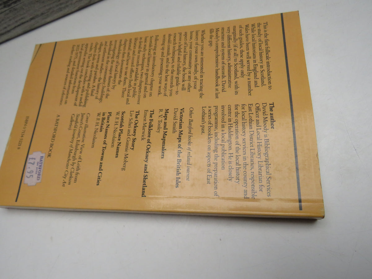 Scottish Local History An Introductory Guide By David Moody 1986