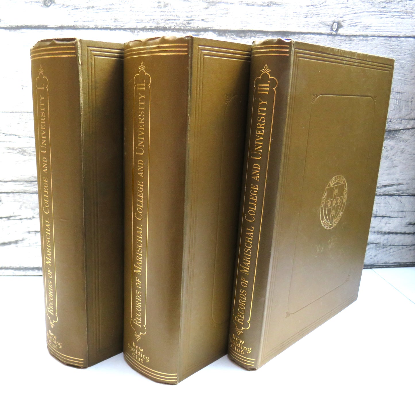 Fasti Academiae Mariscallanae Aberdonensis Selections From The Records Of The Marischal College and University MDXCIII-MDCCCLX 3 Volumes