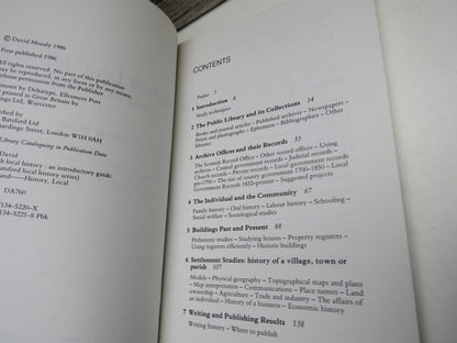 Scottish Local History An Introductory Guide By David Moody 1986