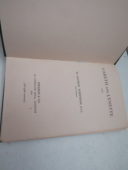 Gareth and Lynette Etc. By Alfred Tennyson 1872