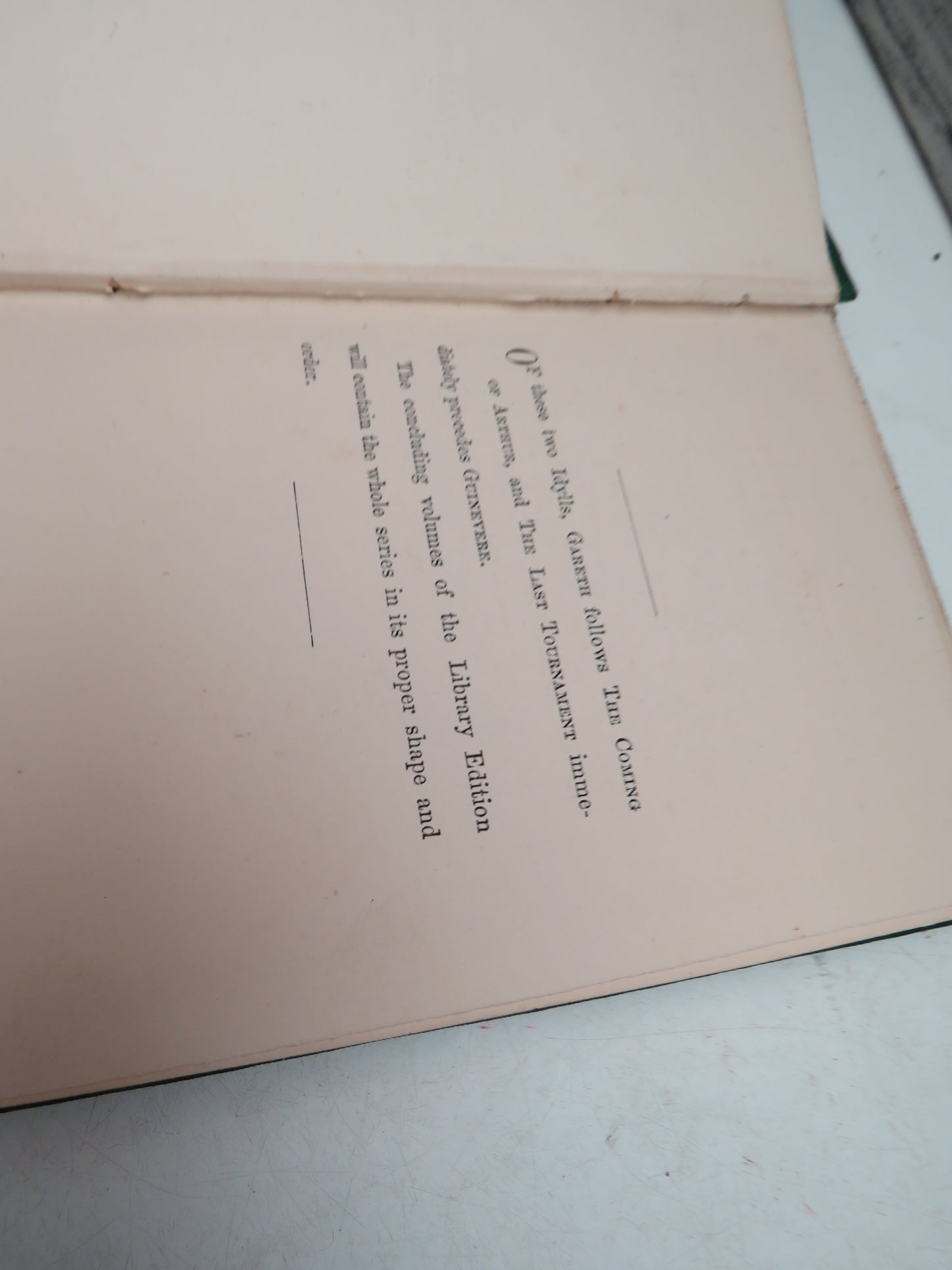 Gareth and Lynette Etc. By Alfred Tennyson 1872