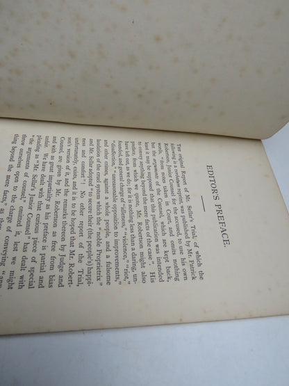 The Trial of Patrick Sellar Factor On The Sutherland Estates (From 1810 to 1818) For Culpable Homicide, Real Injury, and Oppression 1883