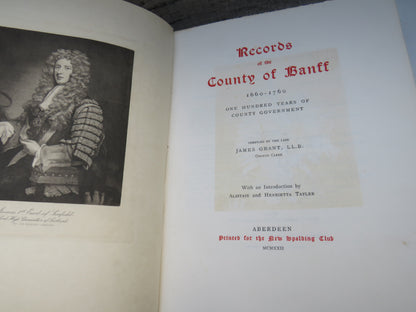 Records Of The County of Banff 1660-1760 One Hundred Years of County Government book image 4
