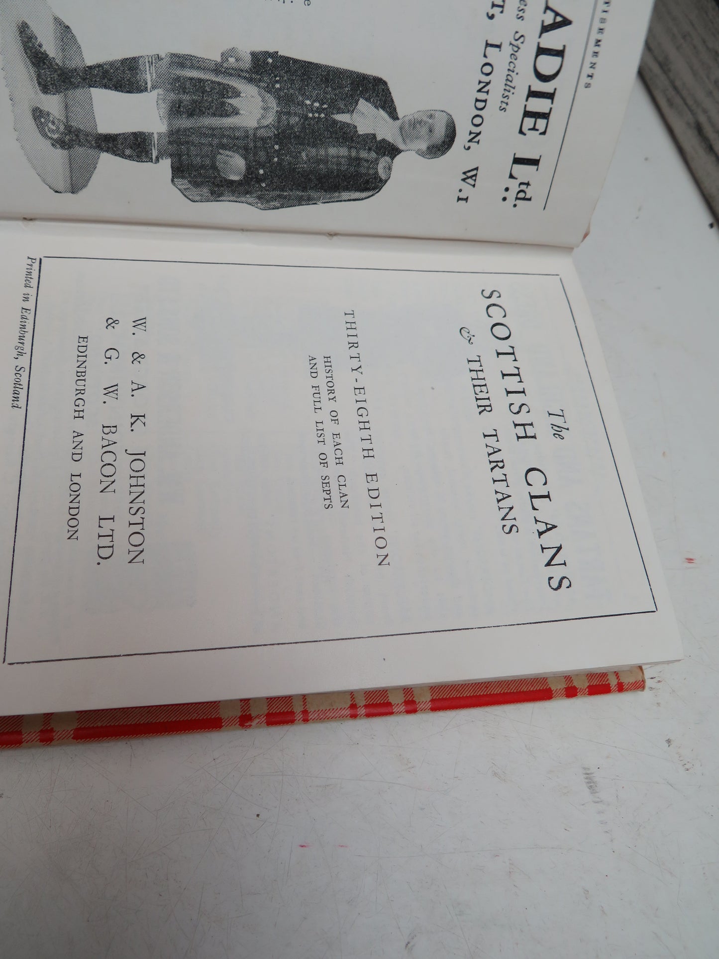 The Scottish Clans & Their Tartans 38th Edition 1955