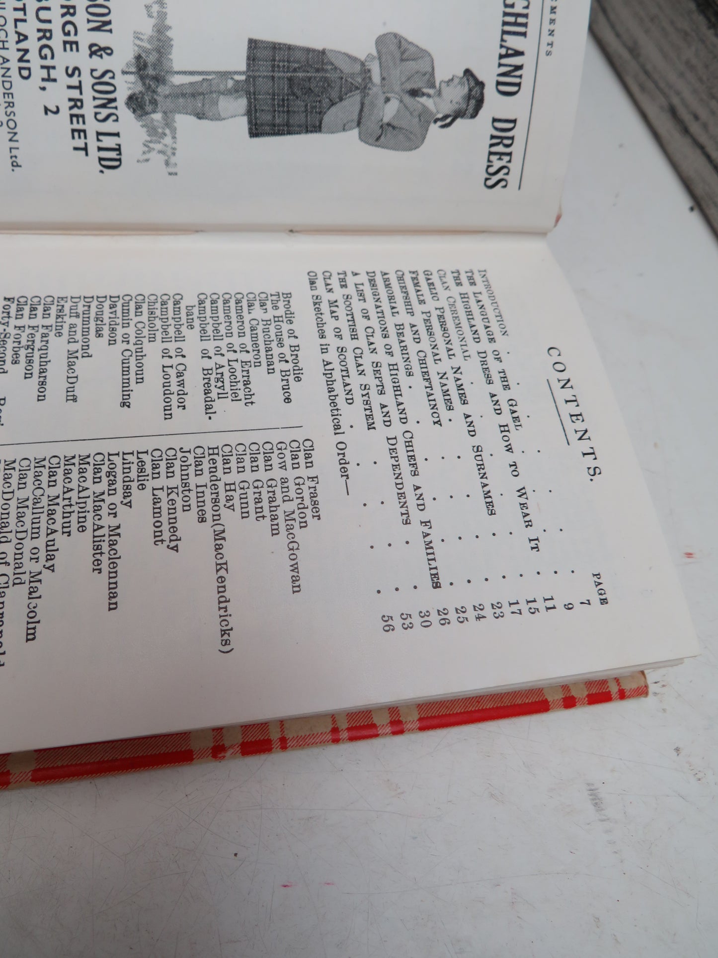 The Scottish Clans & Their Tartans 38th Edition 1955