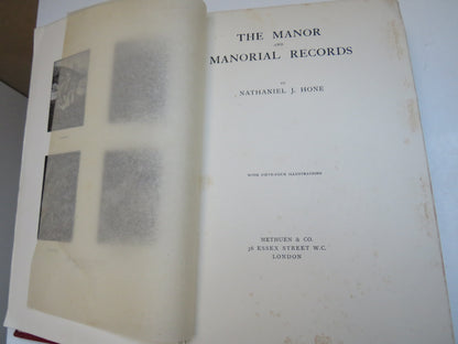 The Manor and Manorial Records By Nathaniel J. Hone 1906 1st Edition Book book image 3