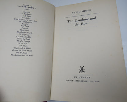 The Rainbow and the Rose By Nevil Shute 1958 1st Edition book image 4