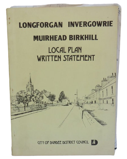 Longforgan Invergowrie Muirhead Birkhill Local Plan Written Statement 1985 book front cover