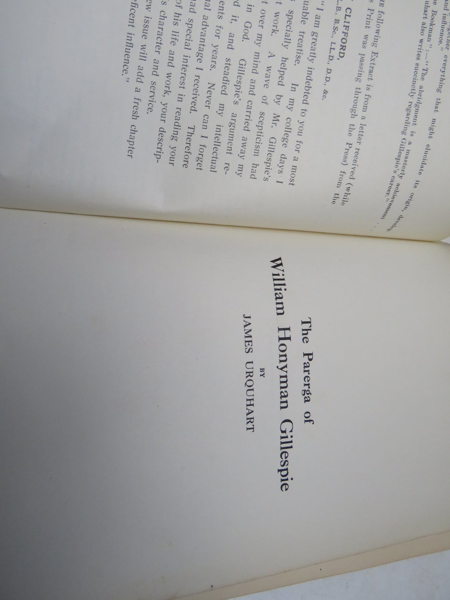 The Parerga Of William Honyman Gillespie Of Torbanehill By James Urquhart 1922
