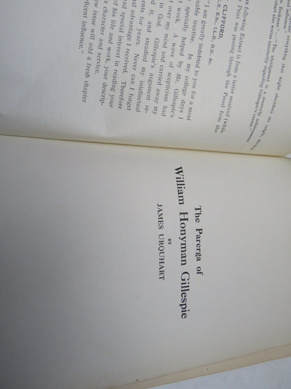 The Parerga Of William Honyman Gillespie Of Torbanehill By James Urquhart 1922 book image 4