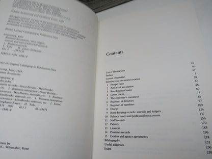 Business Documents Their Origins, Sources and Uses In Historical Research By John Armstrong and Stephanie Jones 1987