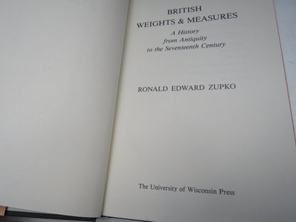 British Weights & Measurements A History From Antiquity To The Seventeenth Century By Ronald Edward  book image 4