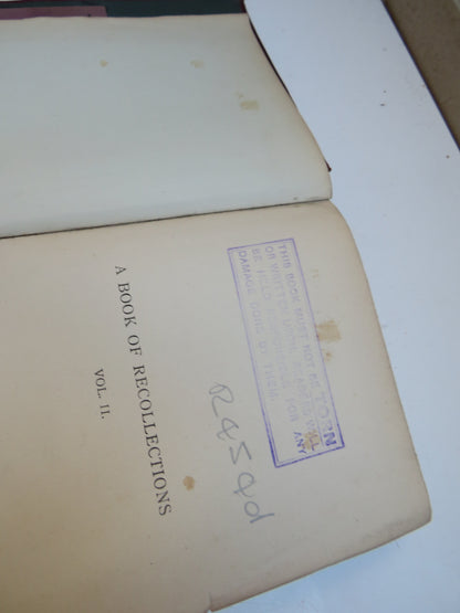 A Book of Recollections By John Cordy Jeaffreson Vol II 1894 book image 5