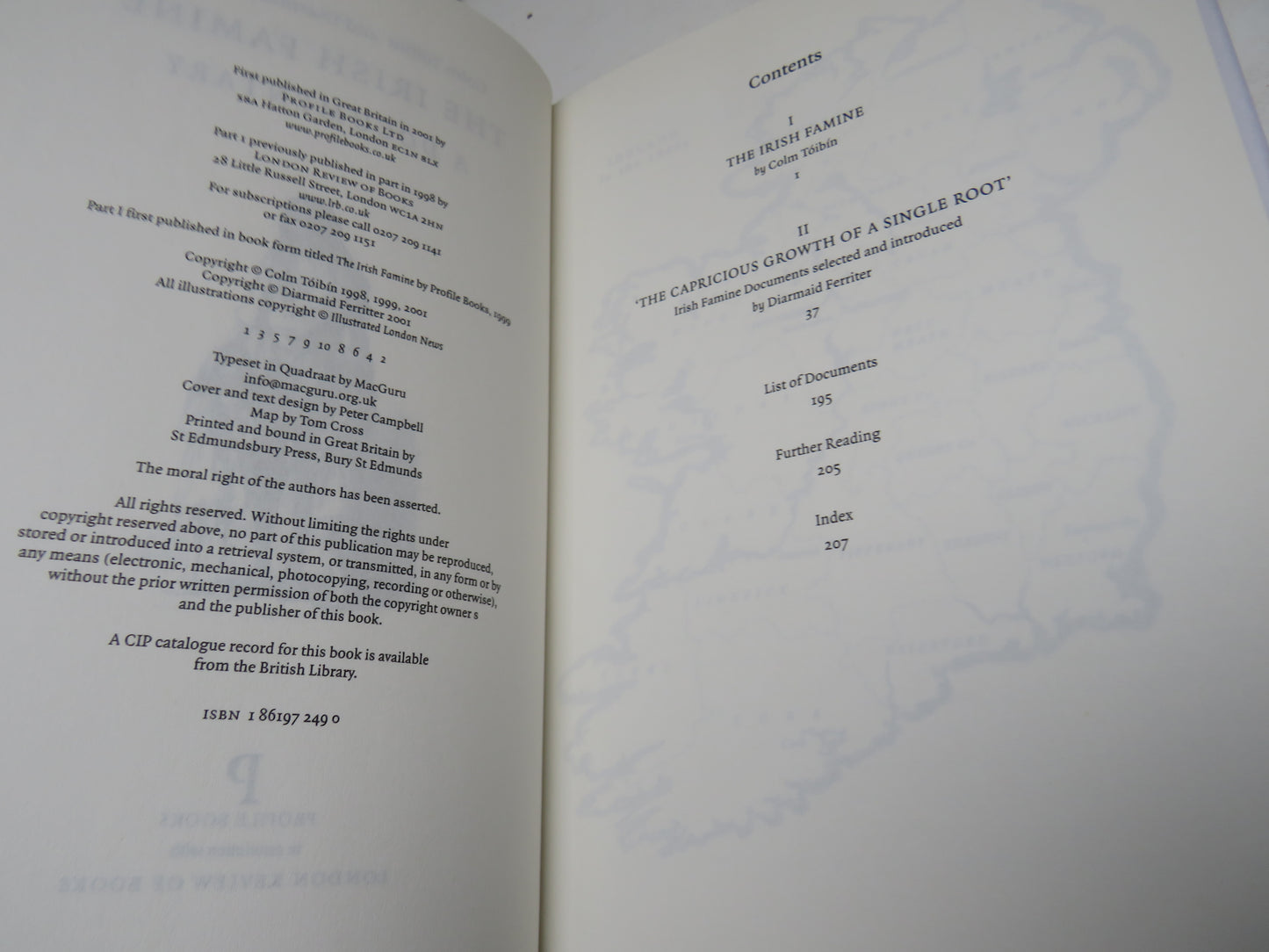 The Irish Famine A Documentary By Colm Toibin and Diarmaid Ferriter 2001