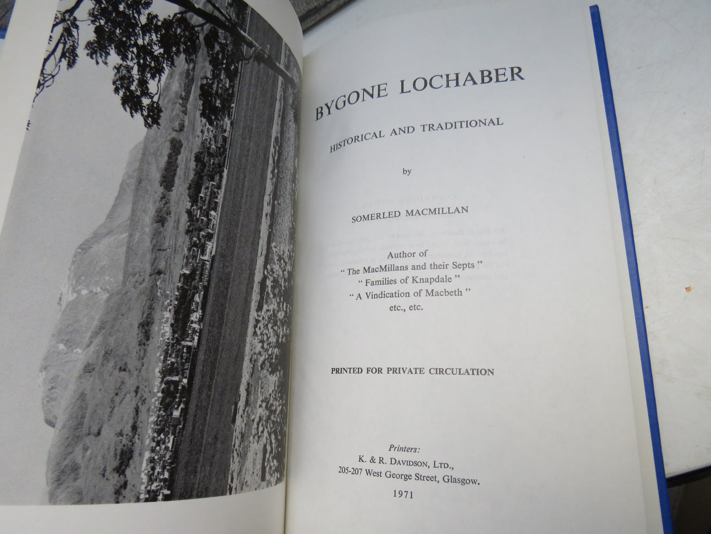 Bygone Lochaber Historical and Traditional By Somerled Macmillan 1971
