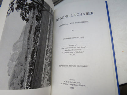 Bygone Lochaber Historical and Traditional By Somerled Macmillan 1971 book image 4