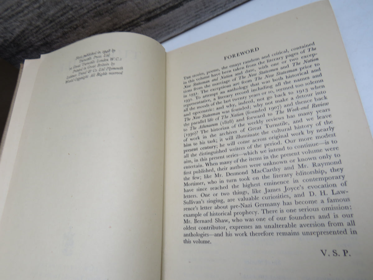 Turnstile One A Literary Miscellany From The New Statesman and Nation Edited By V. S. Pritchett 1948