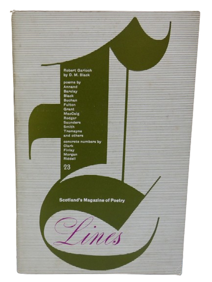Scotland's Magazine of Poetry Lines - Robert Garioch By D.M. Black book front cover