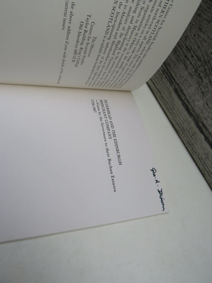 Peterhead and the Edinburgh Merchant Company - Visits By The Governors To Their Buchan Estates 1728-1987 By Nancy H. Miller 1989