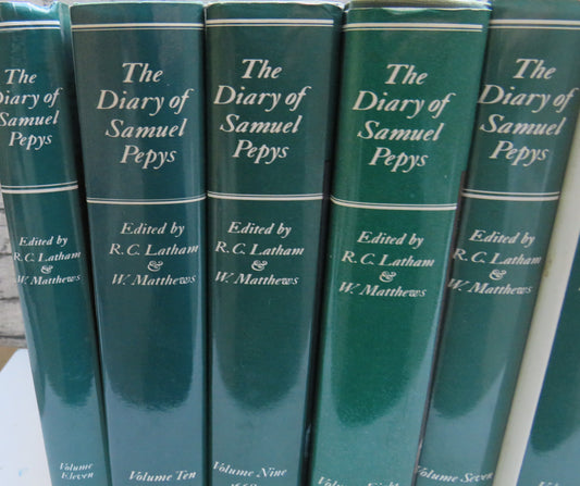 The Diary of Samuel Pepys Vol I - XI (11 Volume Complete Set), Latham & Matthews (Ed.), 1960 - 1985