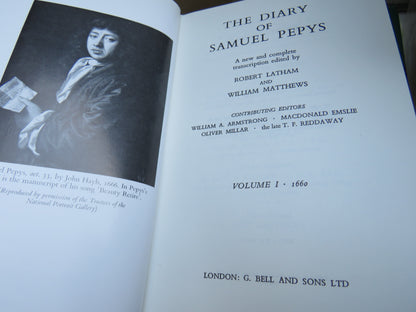 The Diary of Samuel Pepys Vol I - XI (11 Volume Complete Set), Latham & Matthews (Ed.), 1960 - 1985 book image 6