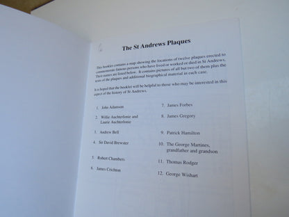 Guide To Commemorative Plaques In St Andrews 1993 book image 3