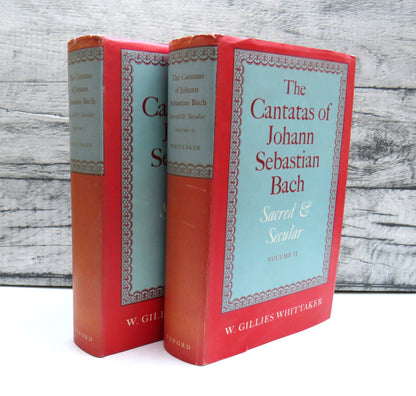 The Cantatas Of Johann Sebastian Bach Sacred & Secular By W. Gillies Whittaker Vol I & II 1959 book front cover