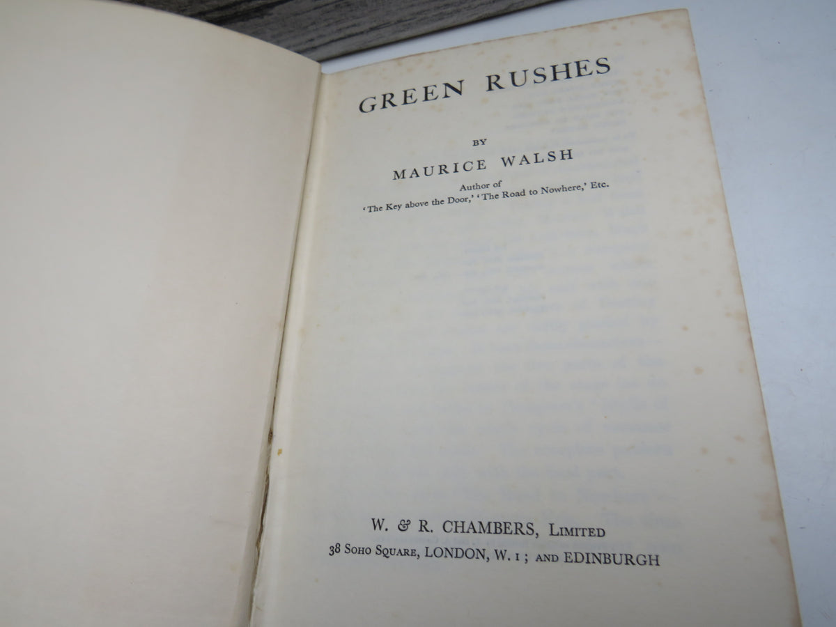 Green Rushes By Maurice Walsh 1937