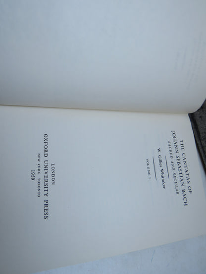The Cantatas Of Johann Sebastian Bach Sacred & Secular By W. Gillies Whittaker Vol I & II 1959 book image 7
