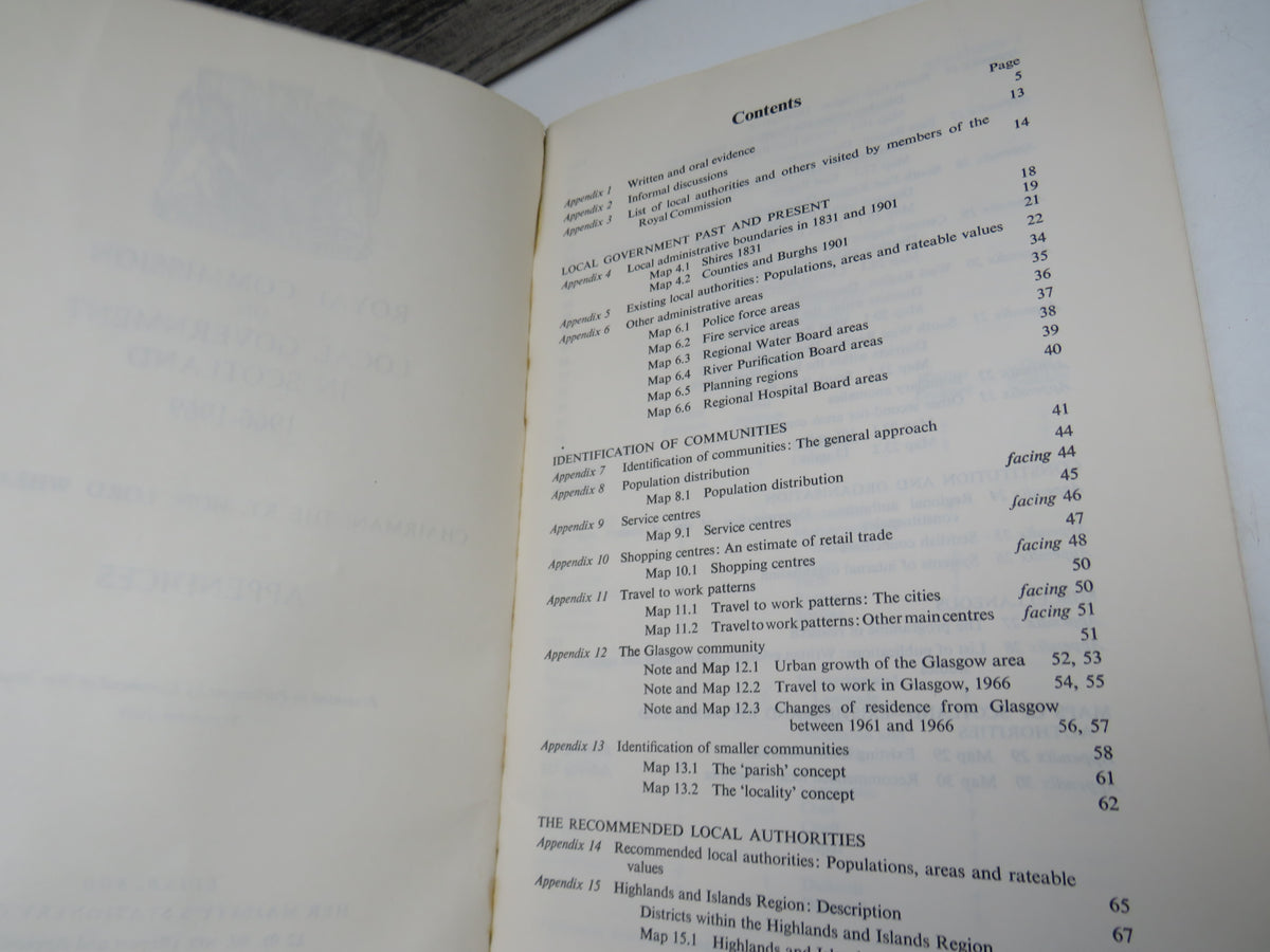 Royal Commission On Local Government In Scotland 1966-1969