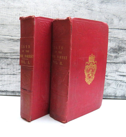 Lays Of The Deer Forest By John Sobieski and Charles Edward Stuart 1848 book front cover