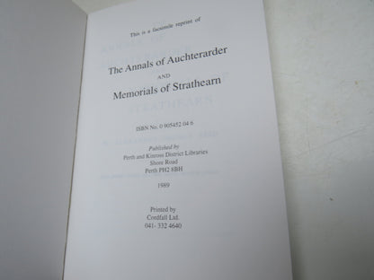 Annals of Auchterarder and Memorials of Strathearn By A.G. Reid 1989 book image 4