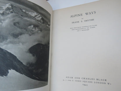 Alpine Ways By Frank S. Smythe 1945 Antique Book book image 2