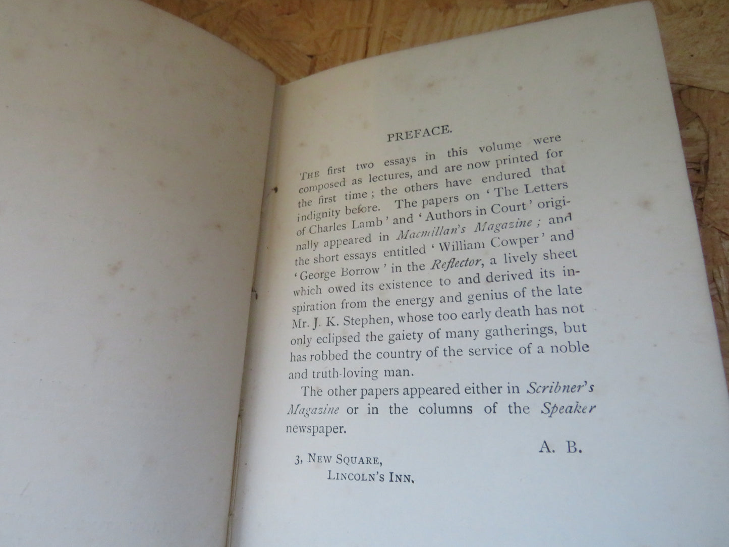 Res Judicatae Papers and Essays by Augustine Birrell 1896