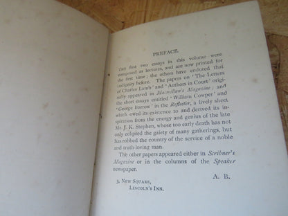 Res Judicatae Papers and Essays by Augustine Birrell 1896 book image 4