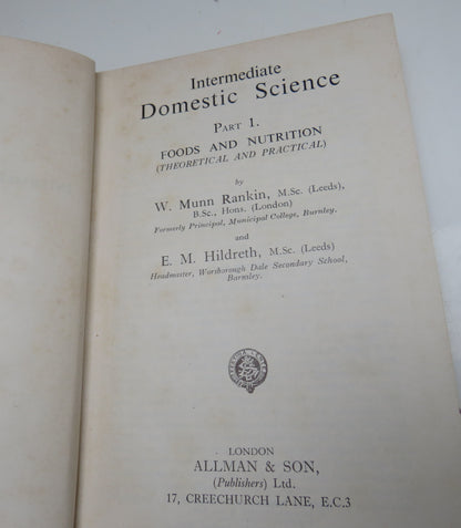 Intermediate Domestic Science, Part 1, Foods and Nutrition by Rankin and Hildreth, 1955 book image 4