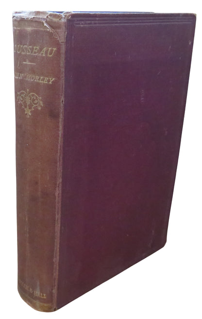 Rousseau By John Morley 1883 book front cover